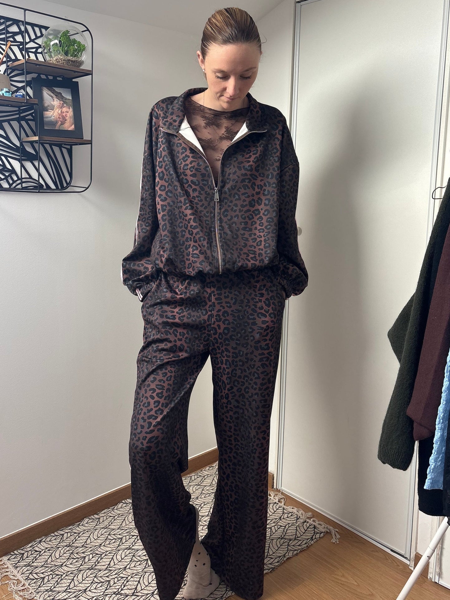 Ensemble Jogging Léopard