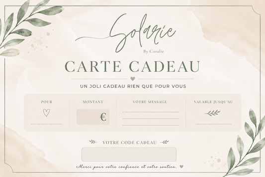 Carte Cadeau Solarie